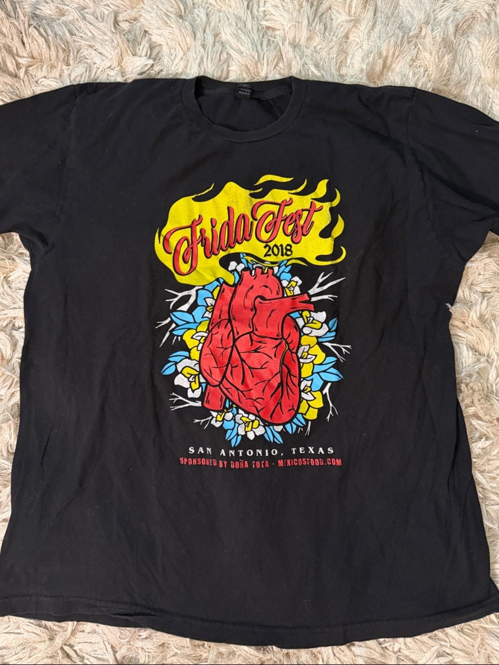 Frida Fest 2018 Black Graphic Tee XL